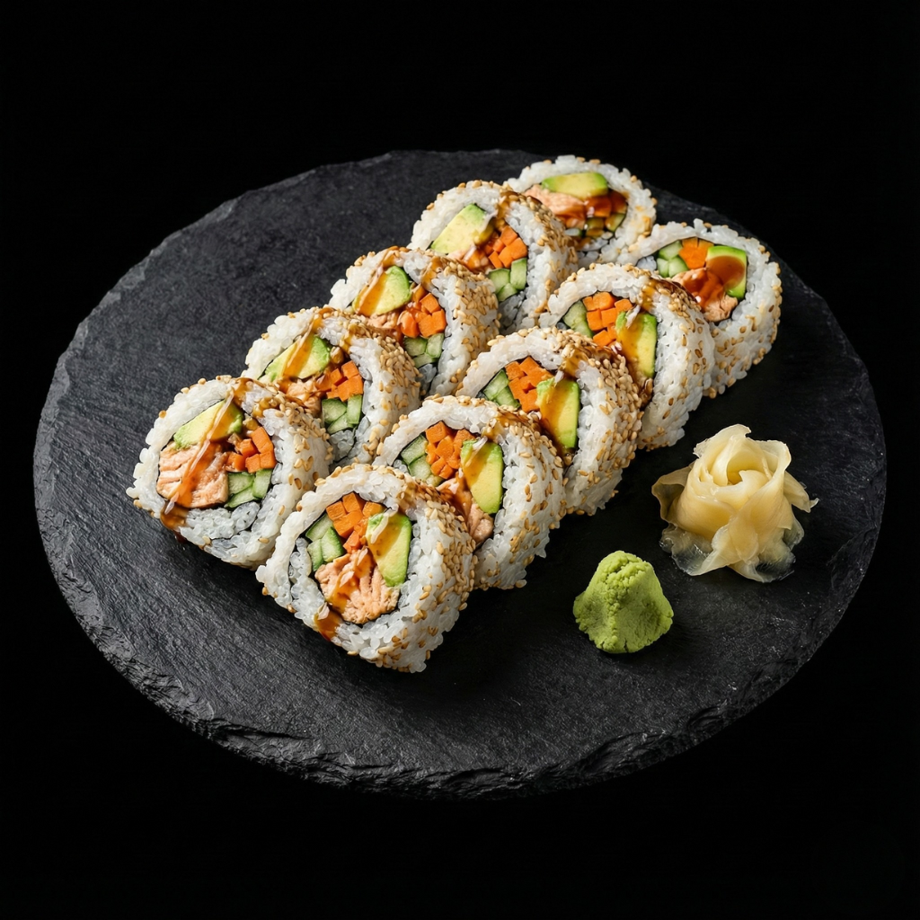 Grilled Salmon Roll 